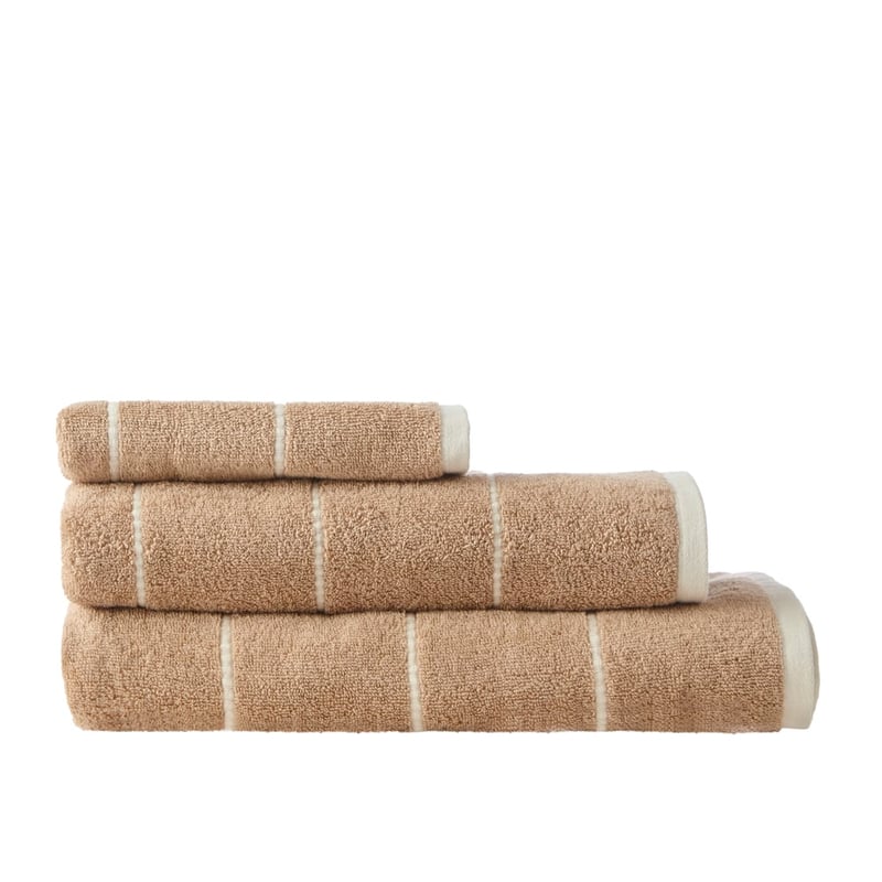Bethany Taupe Stripe Towel Range