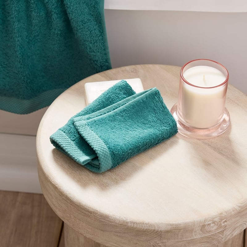 Navara Teal Cotton Bamboo Towel Range