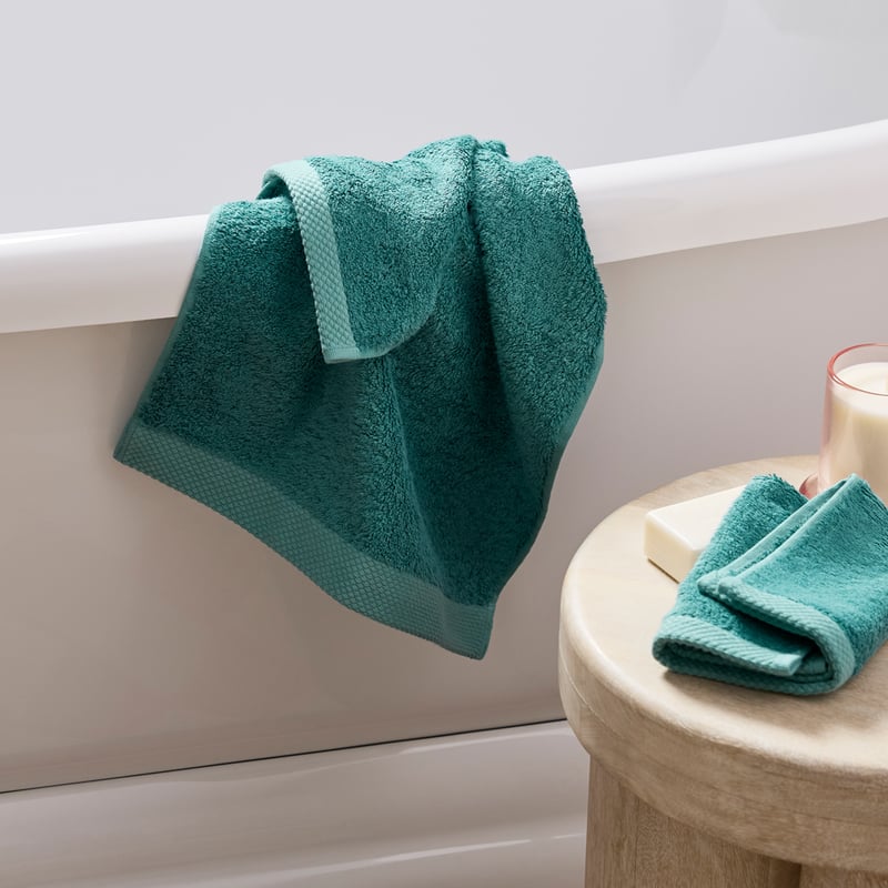 Navara Teal Cotton Bamboo Towel Range