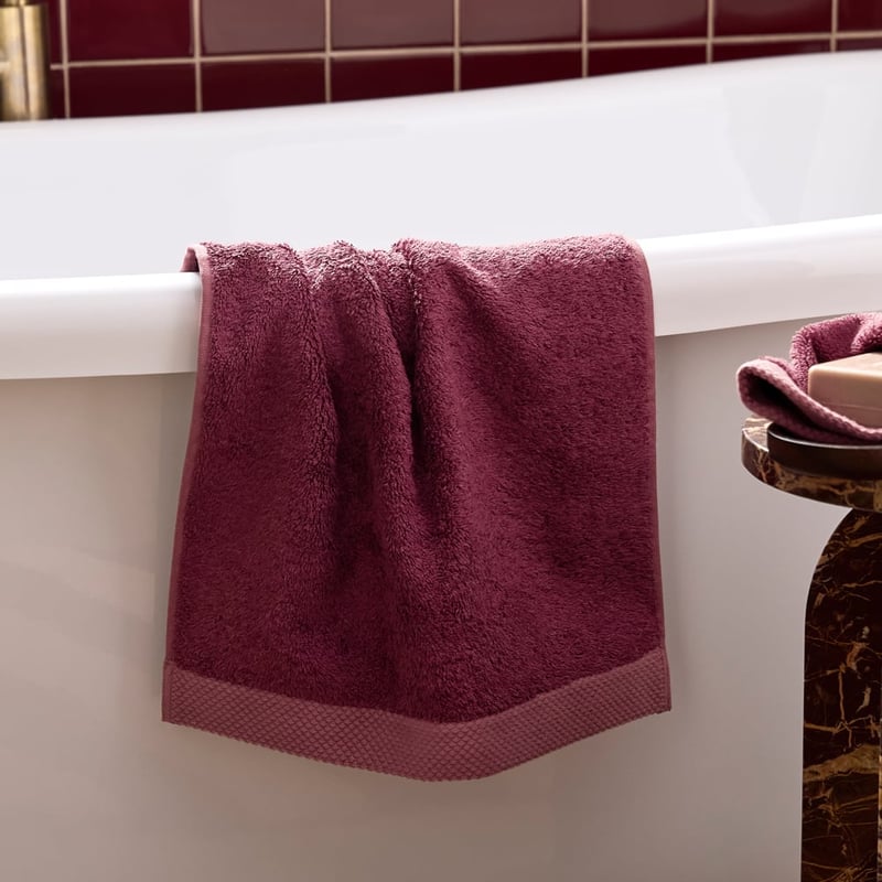 Navara Wine Cotton Bamboo Towel Range