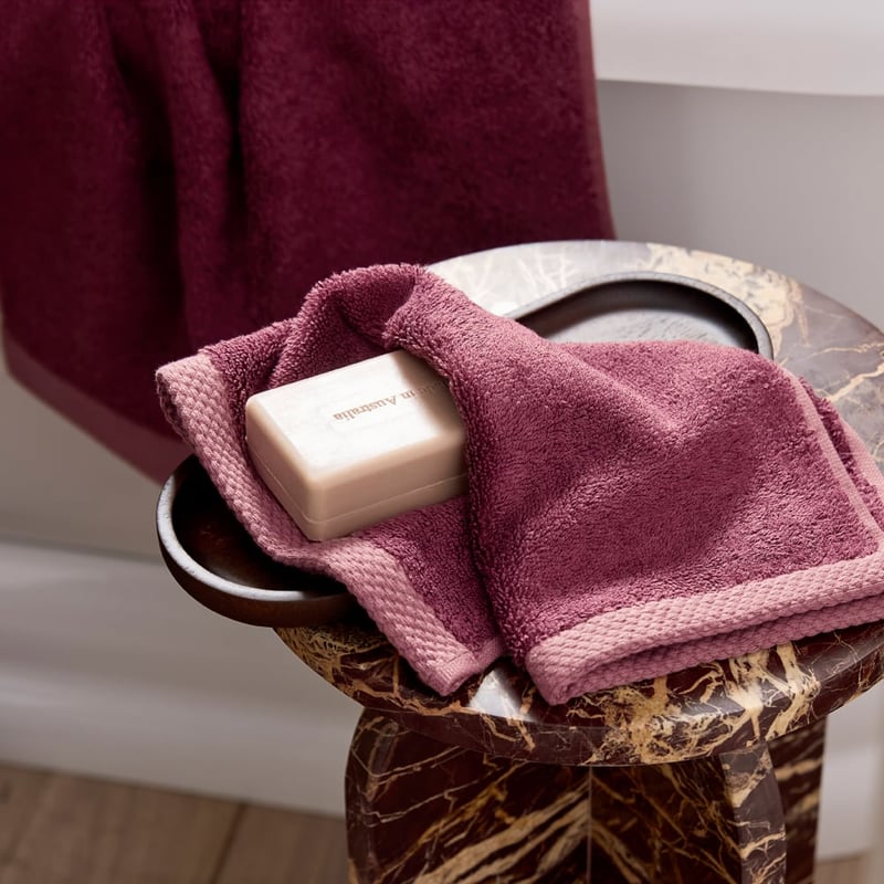 Navara Wine Cotton Bamboo Towel Range