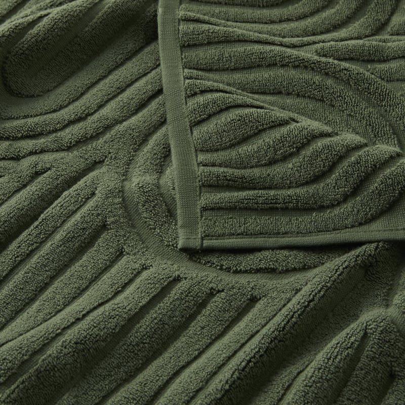 Archie Forest Green Towel Range