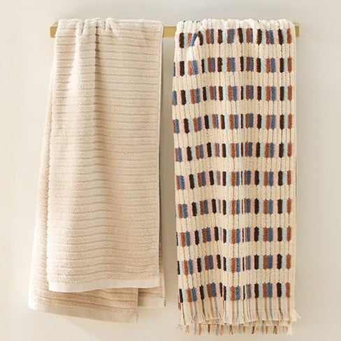 European Willow Chocolate Multi Turkish Cotton Towel Range
