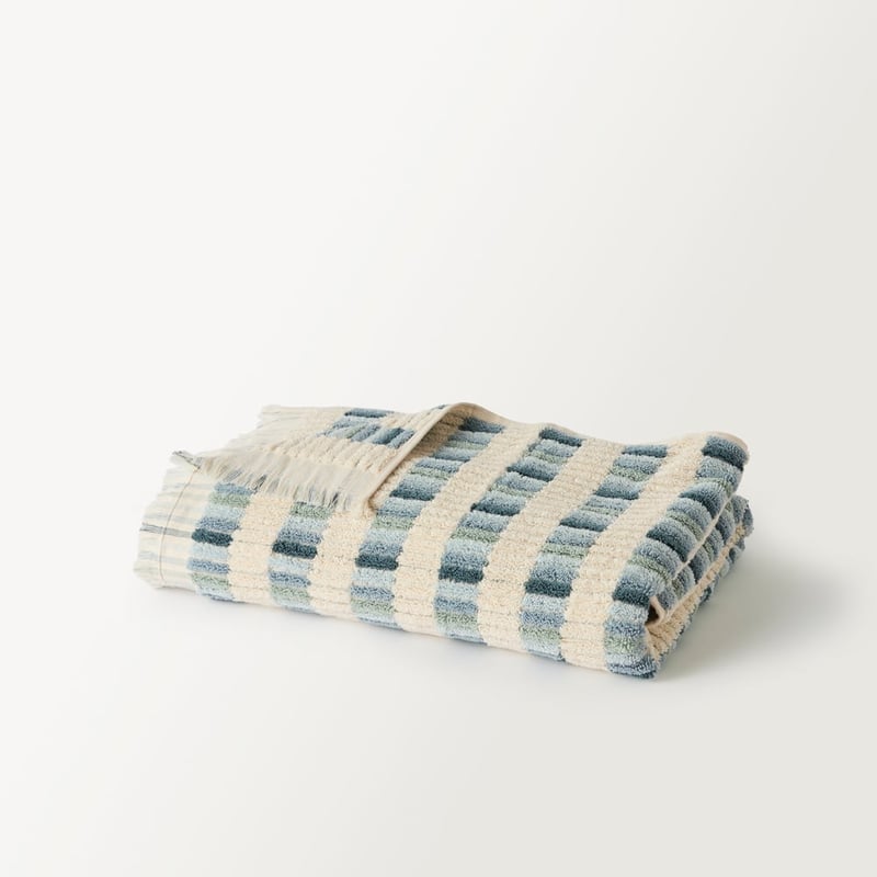 European Willow Sea Blue Multi Turkish Cotton Towel Range