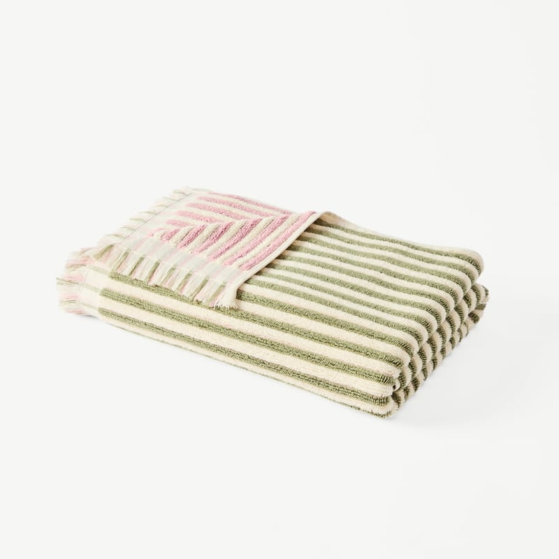 European Sophia Antique Pink & Pear Turkish Cotton Towel Range