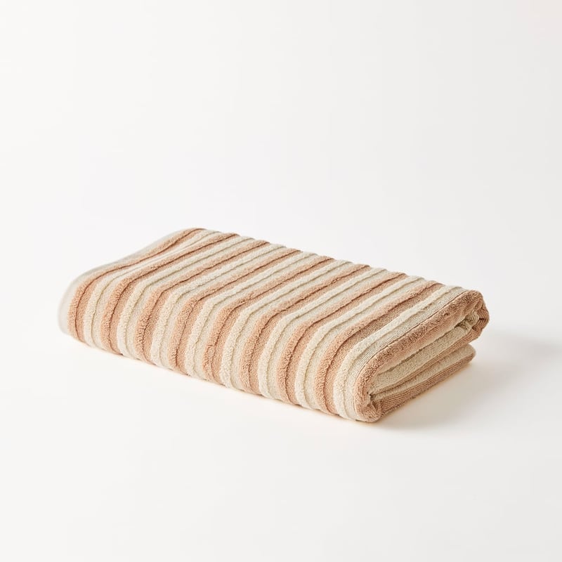 Greenwich Natural Stripe Towel Range