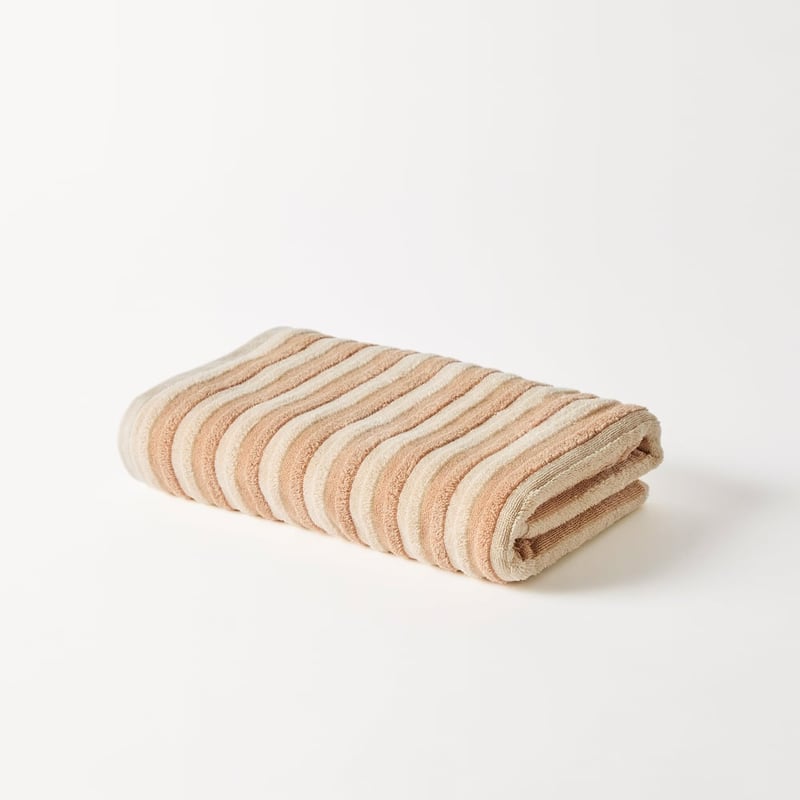 Greenwich Natural Stripe Towel Range