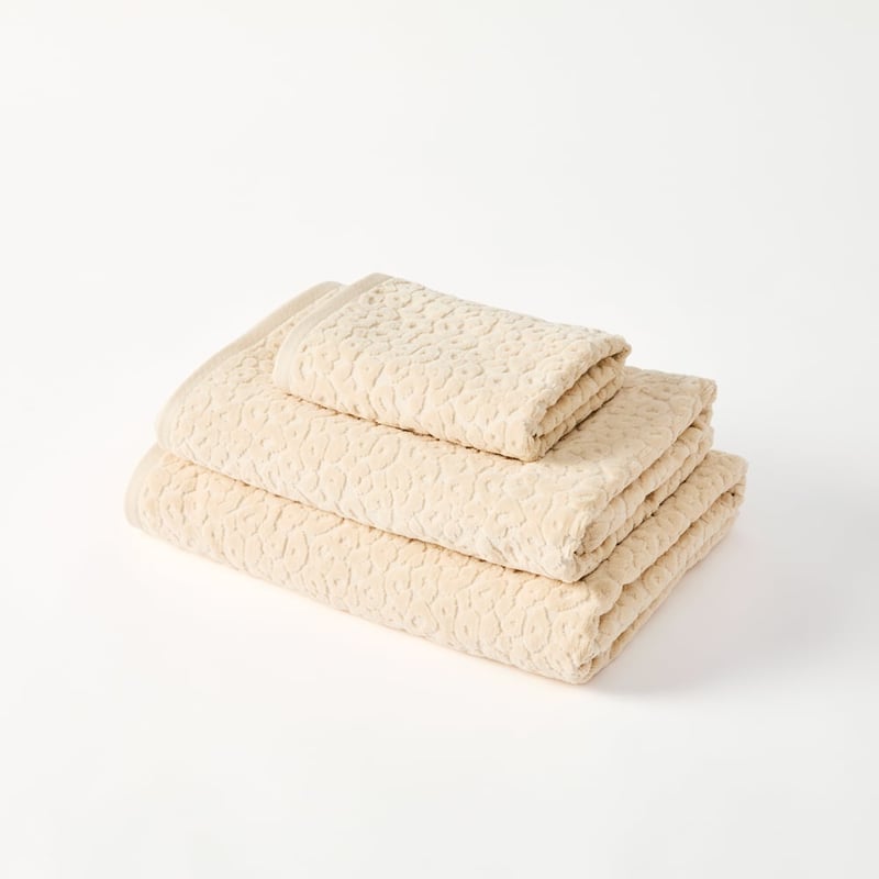 Leopard Beach Textured Towel Range