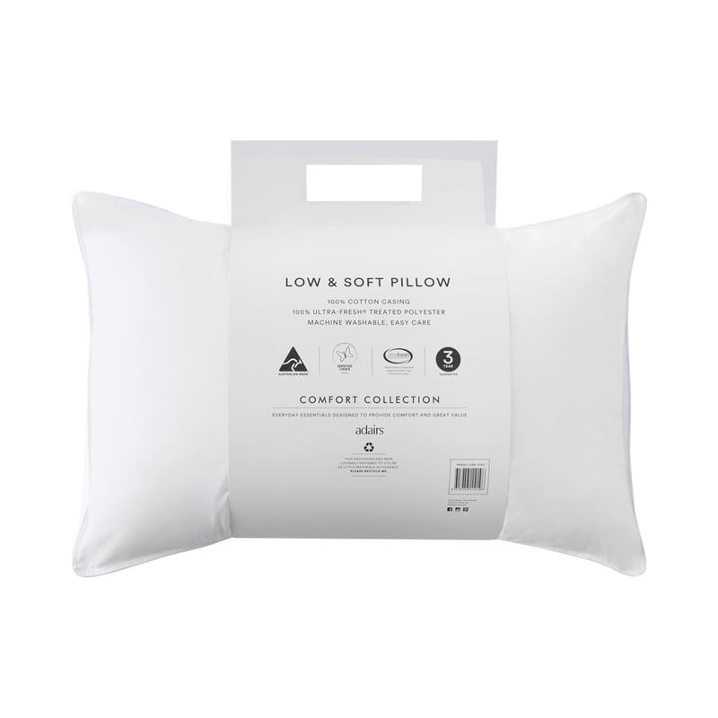 Comfort Collection Low & Soft - Standard Pillow