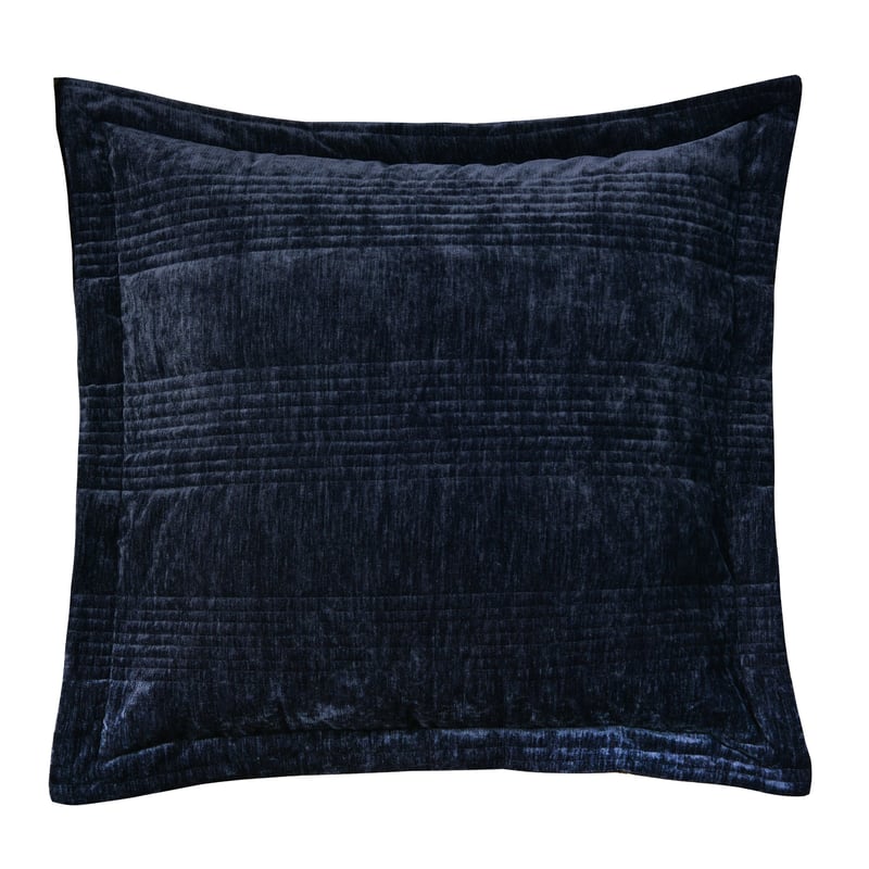 Cyrano Indigo Velvet Coverlet Set
