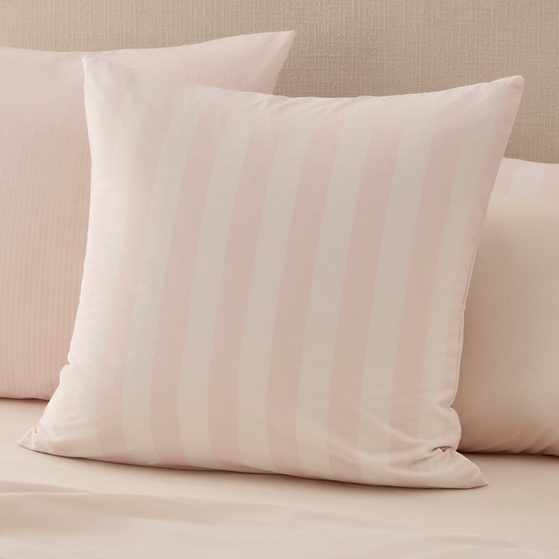 Stonewashed Cotton Coconut & Blossom Stripe Pillowcases