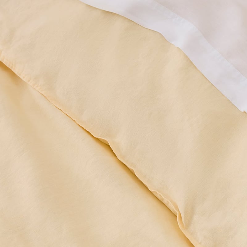 Vintage Washed Linen Lemon Quilted Coverlet Separates