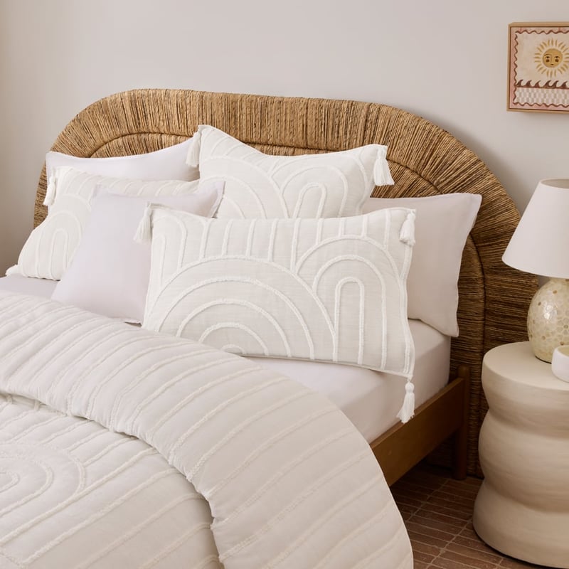 Archie White Tufted Quilted Coverlet Separates