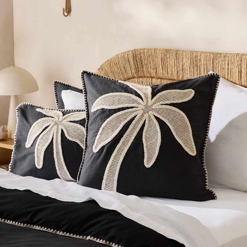 Tahiti Black Tufted Quilt Cover Separates