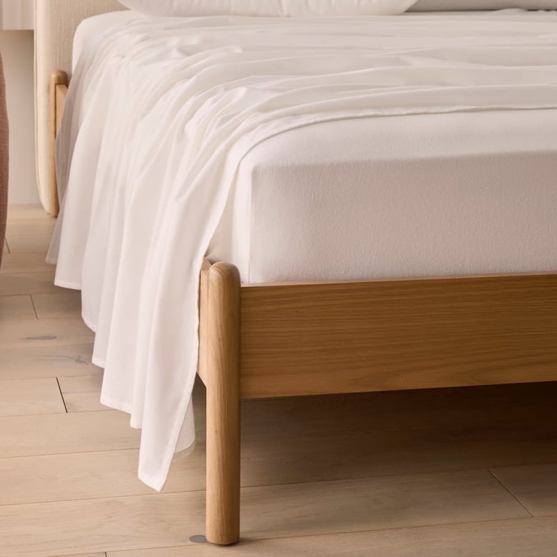 Flannelette Plain Dye White Sheet Set