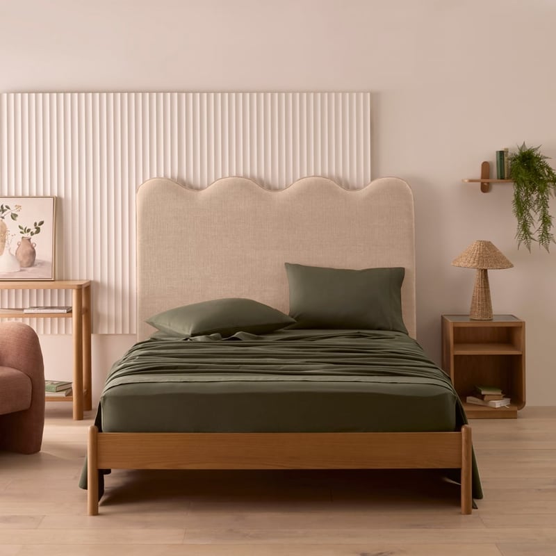 Flannelette Plain Dye Thyme Sheet Set