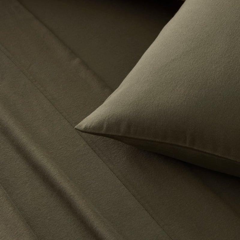 Flannelette Plain Dye Thyme Sheet Set