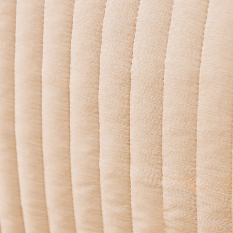 Fresh Natural Marle Quilted Valance 