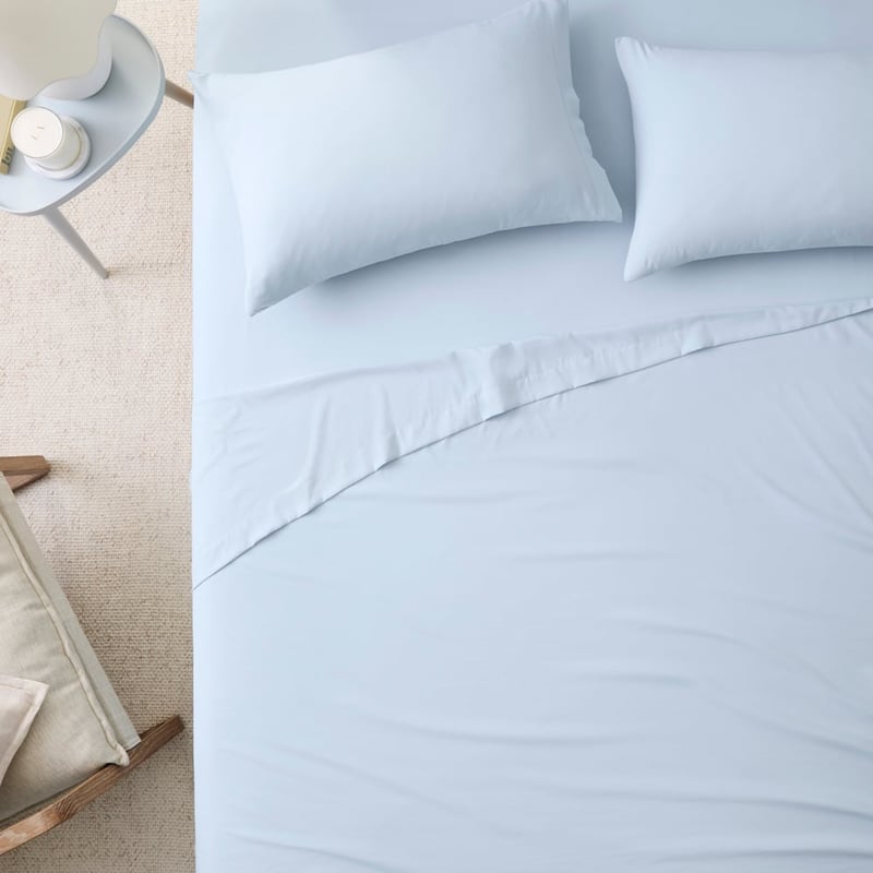 Microplush Ice Blue Sheet Set