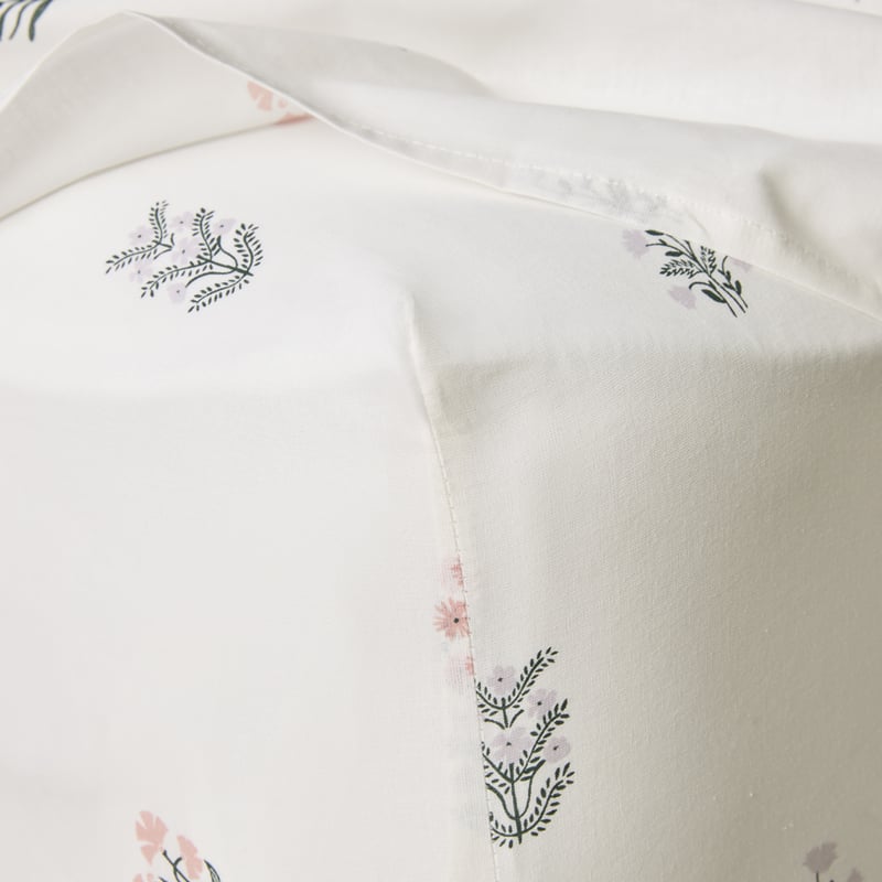 Dainty Floral Printed Percale Sheet Set