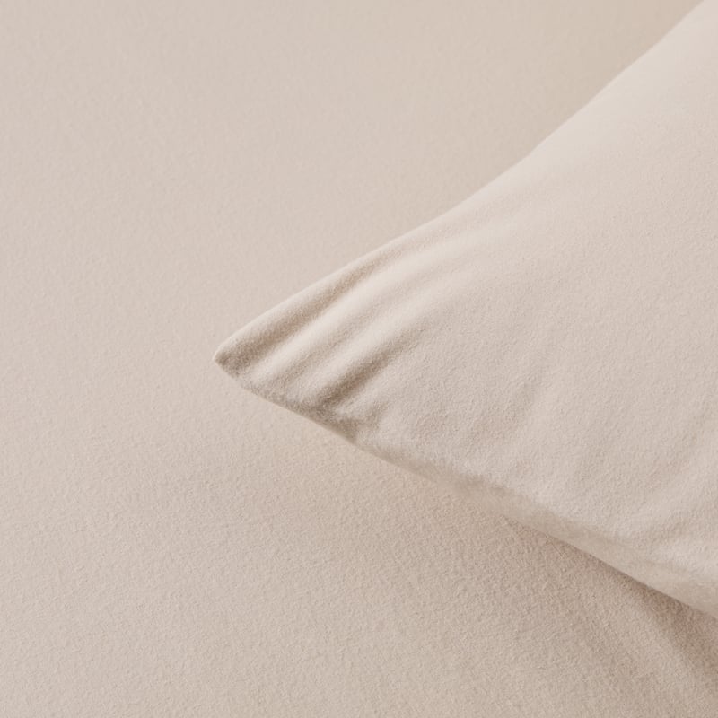 Flannelette Plain Dye Natural Sheet Set