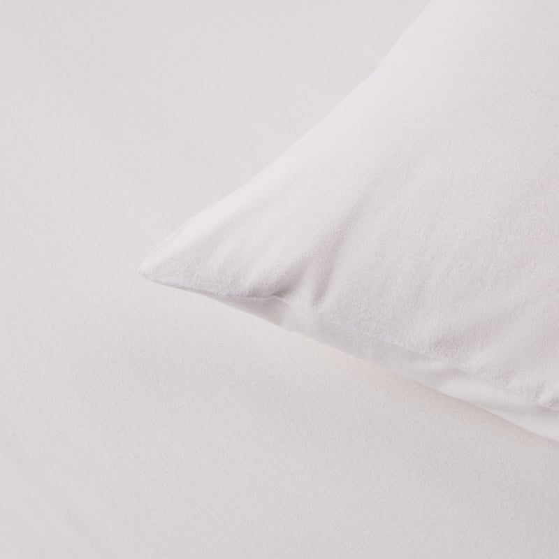 Flannelette Plain Dye White Sheet Set