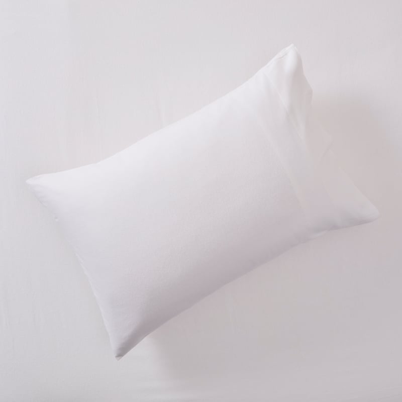 Flannelette Plain Dye White Sheet Set