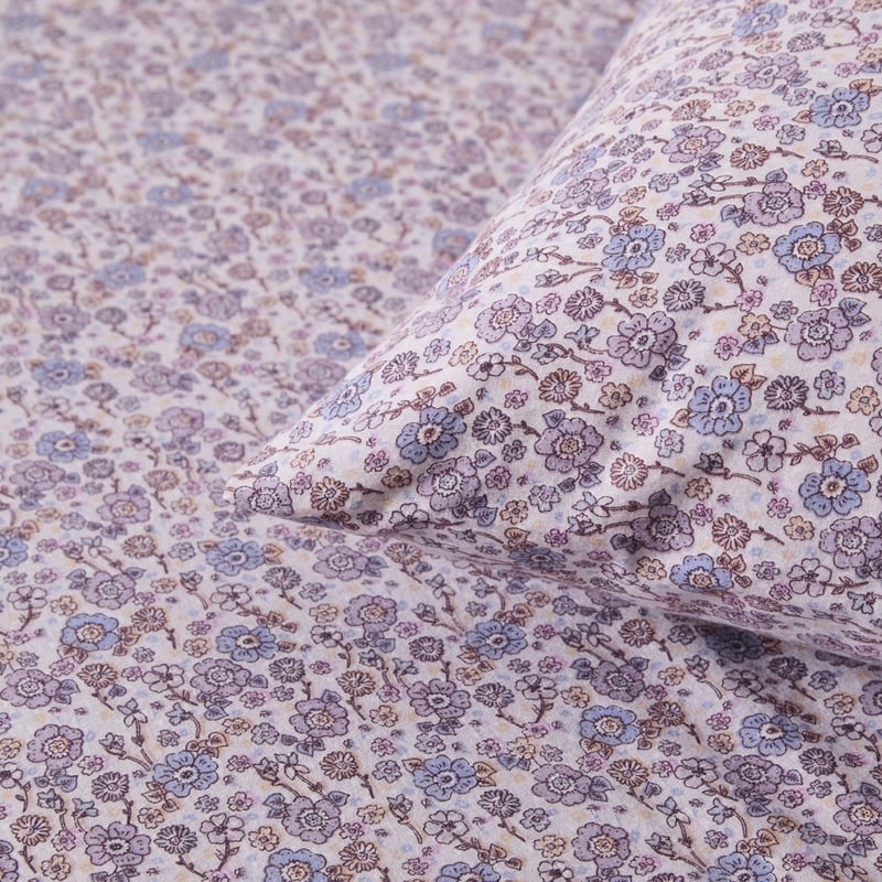 Flannelette Ida Floral Printed Sheet Set