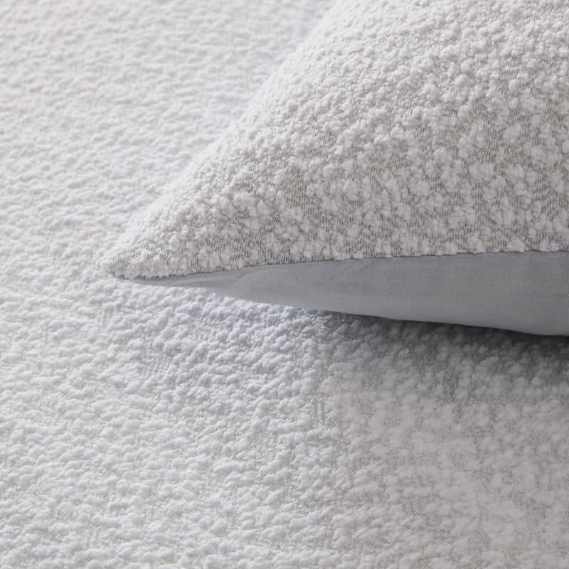 Bailey Boucle Ice Blue Quilt Cover Set