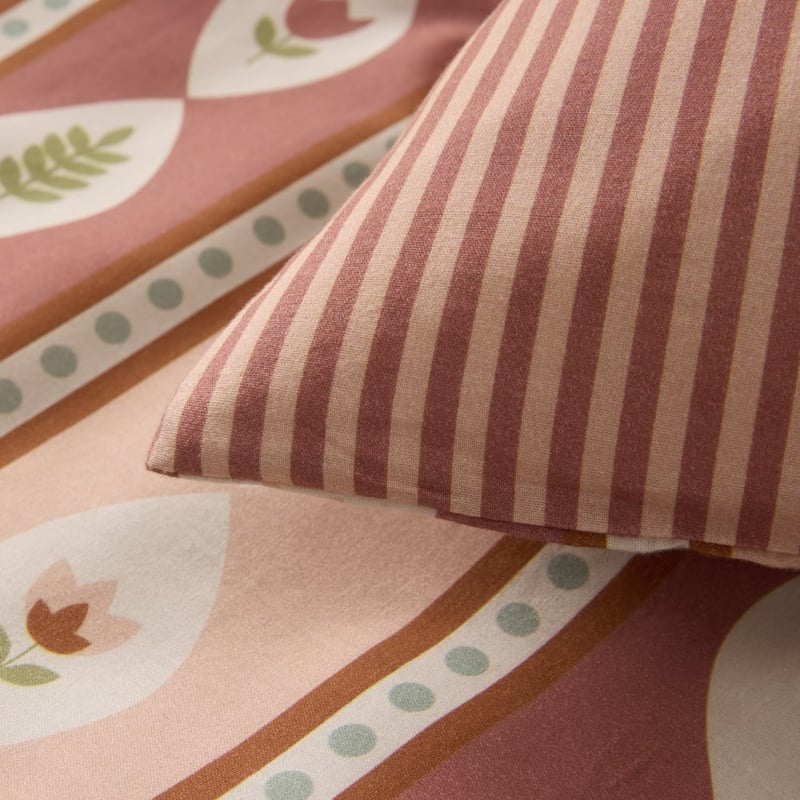 Heidi Floral Dusty Pink Quilt Cover Set