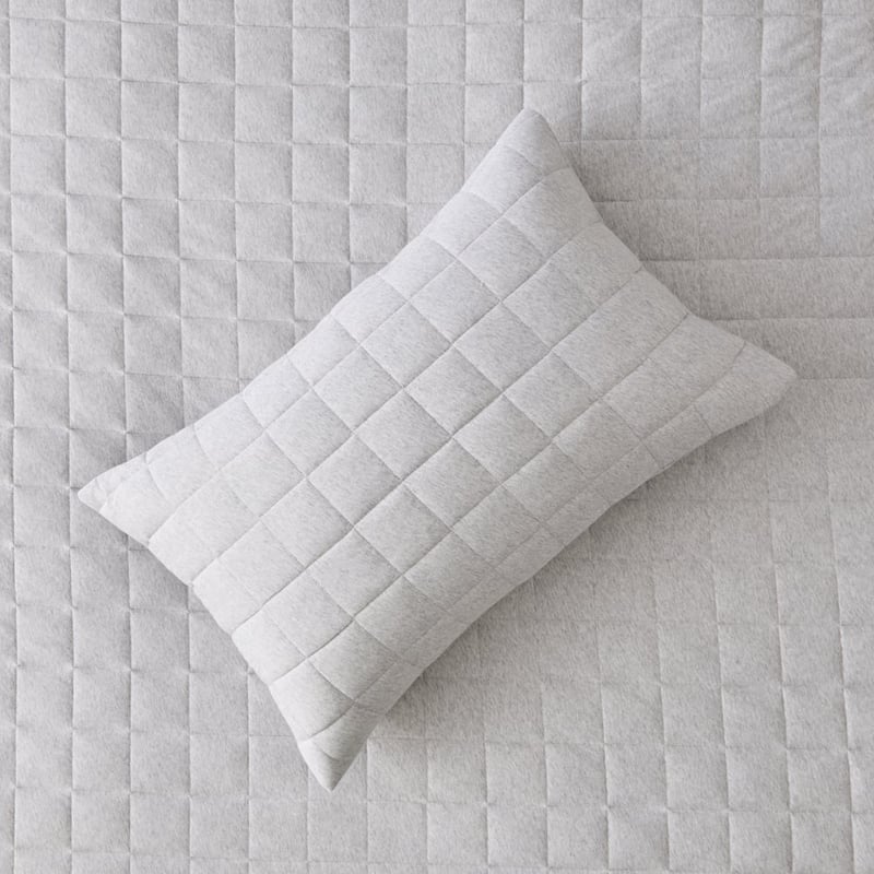 Niko Grey Marle Jersey Quilted Quilt Cover Set