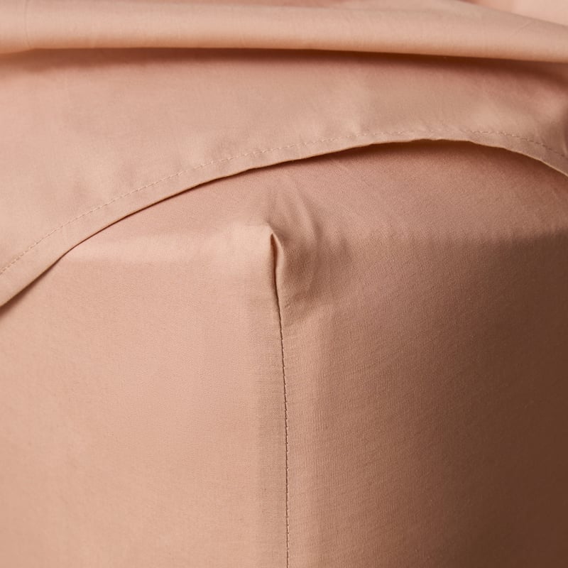 Piped Cotton Clay & Natural Sheet Set