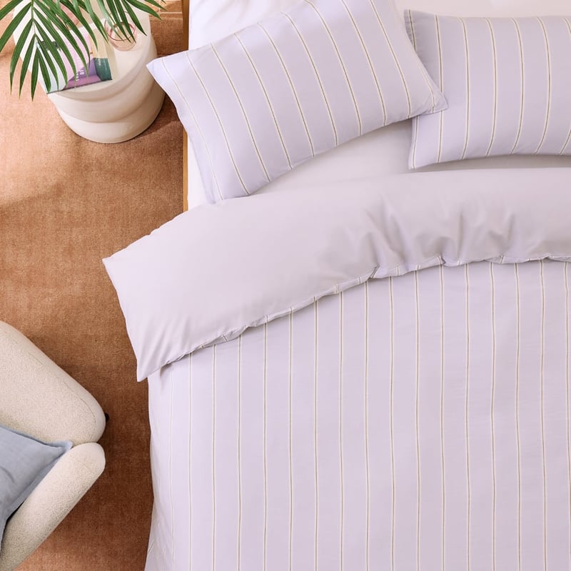 Billie Lilac Stripe Quilt Cover Separates