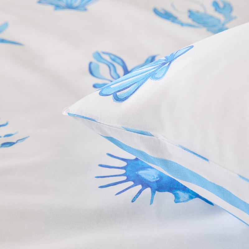Lobster Love Blue Quilt Cover Set