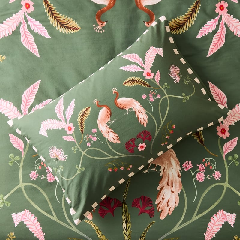 Allegra Green Quilt Cover Set