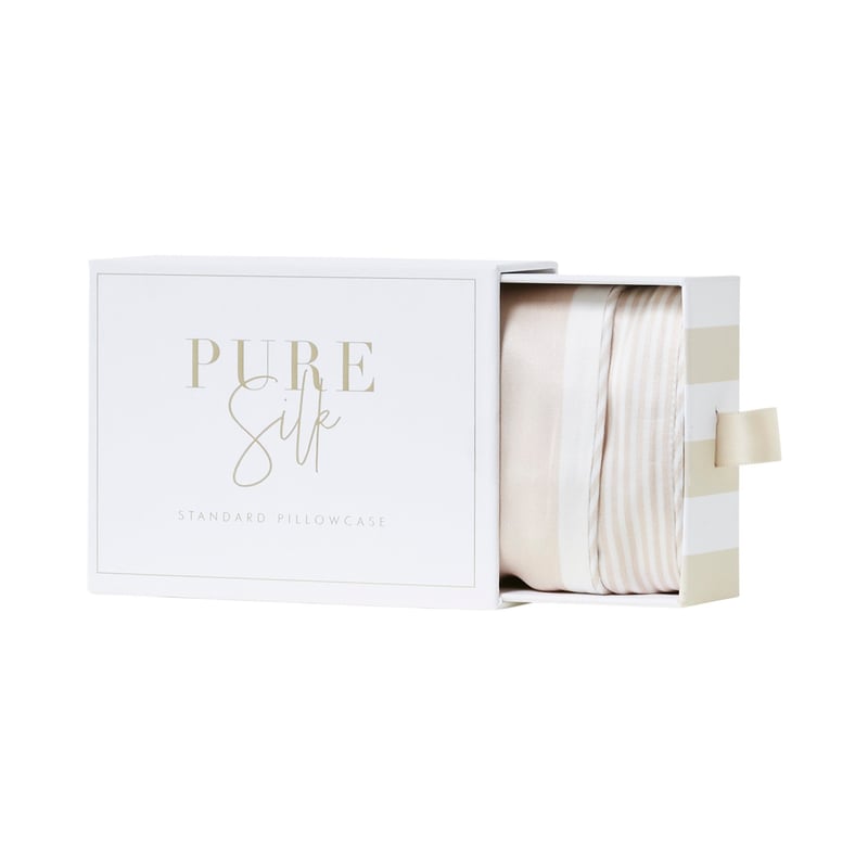 Pure Silk Natural Gingham Printed Pillowcase