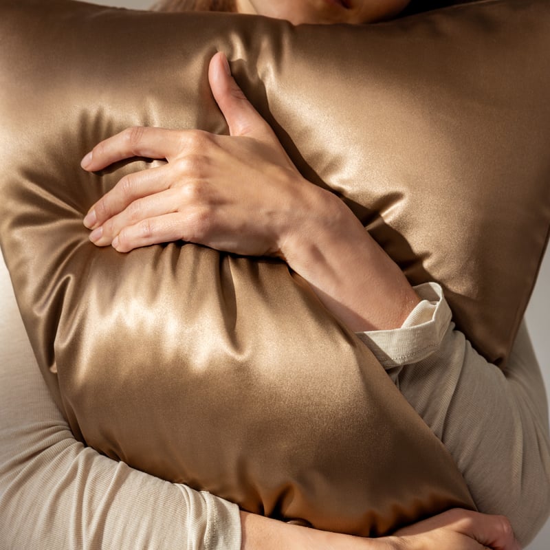 Pure Silk Mocha Pillowcase