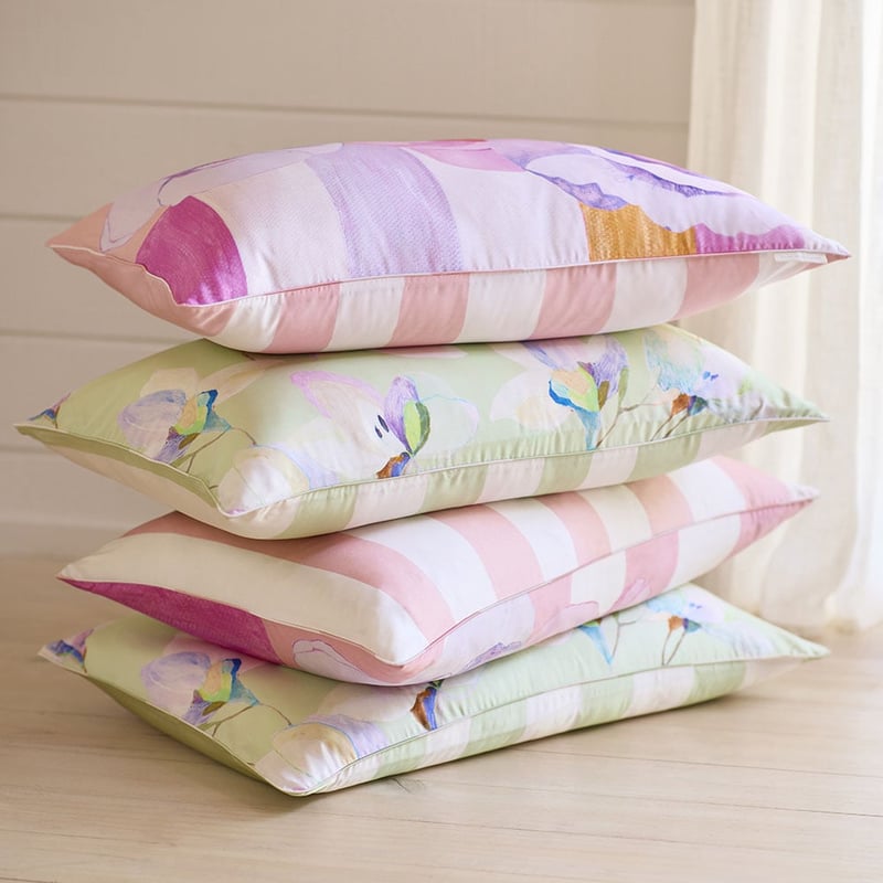 Jade Fisher Sweet Bay Magnolia Printed Silk Pillowcase
