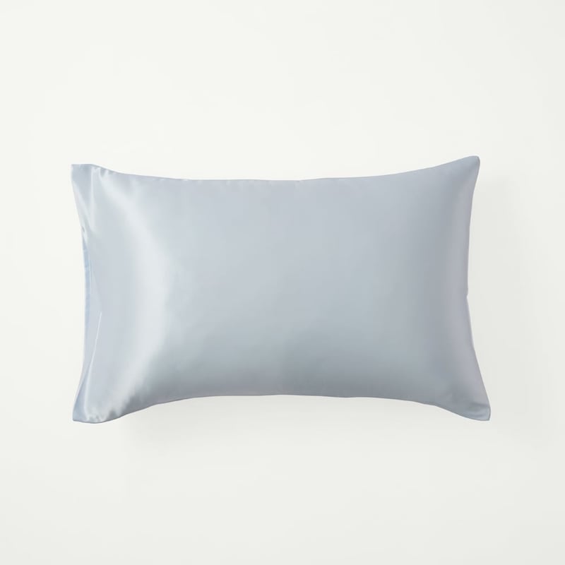 Satin Soft Blue Pillowcase