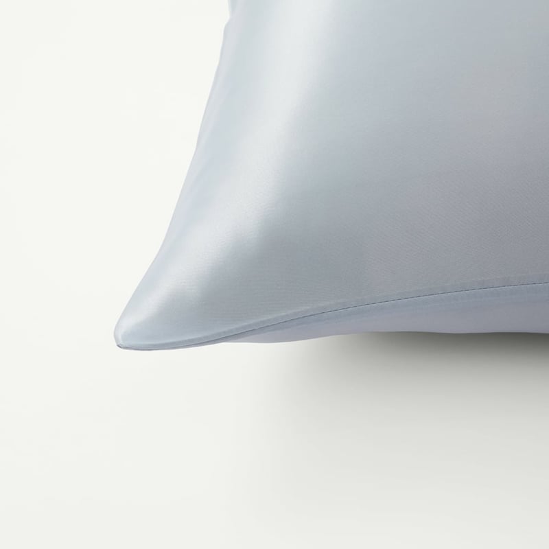 Satin Soft Blue Pillowcase