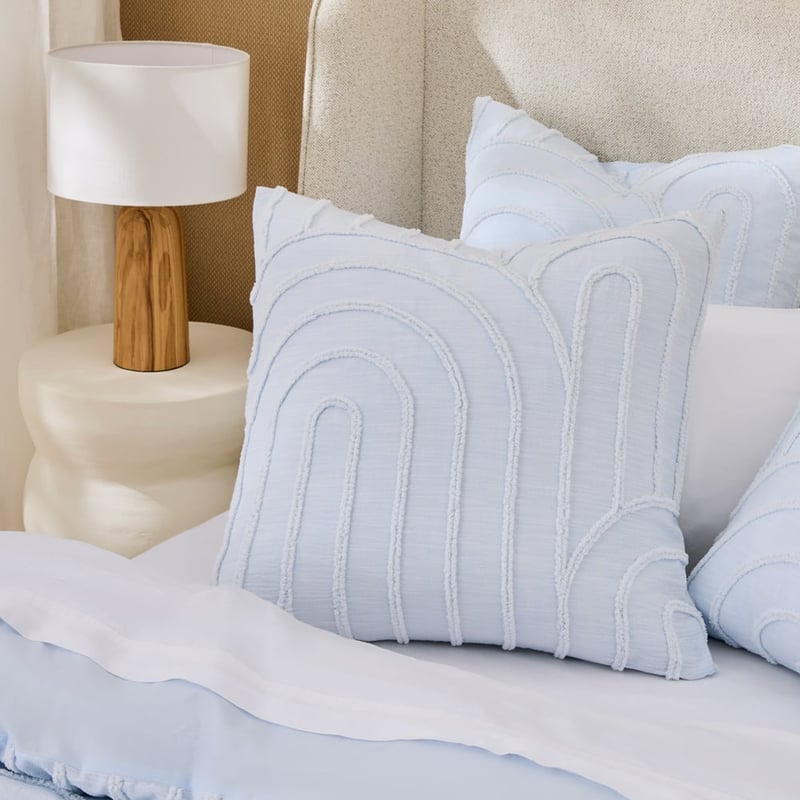 Archie Tufted Sky Blue Pillowcases