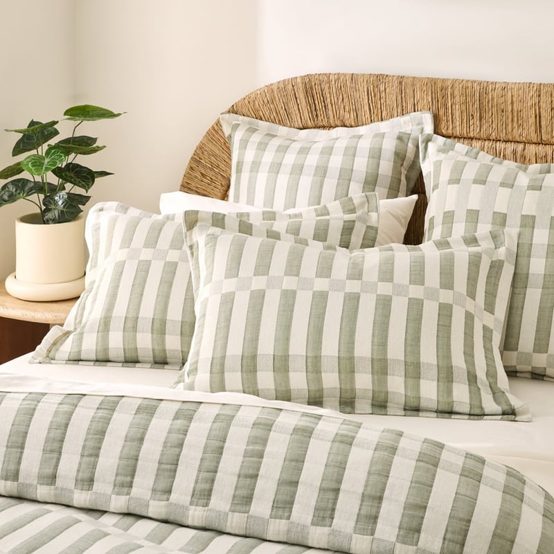 Sica Thyme Check Quilt Cover Set + Separates