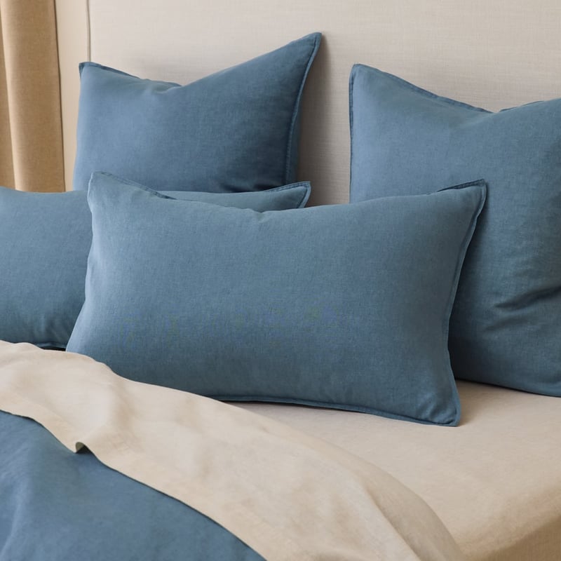 Vintage Washed Linen Denim Quilt Cover Separates