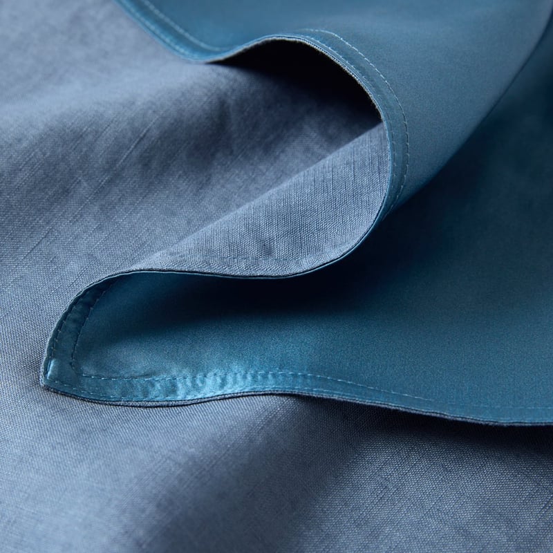 Vintage Washed Linen Silk Denim Pillowcases