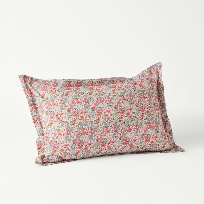 Liberty Tana Lawn™ Poppy & Daisy Blue Oxford Pillowcase