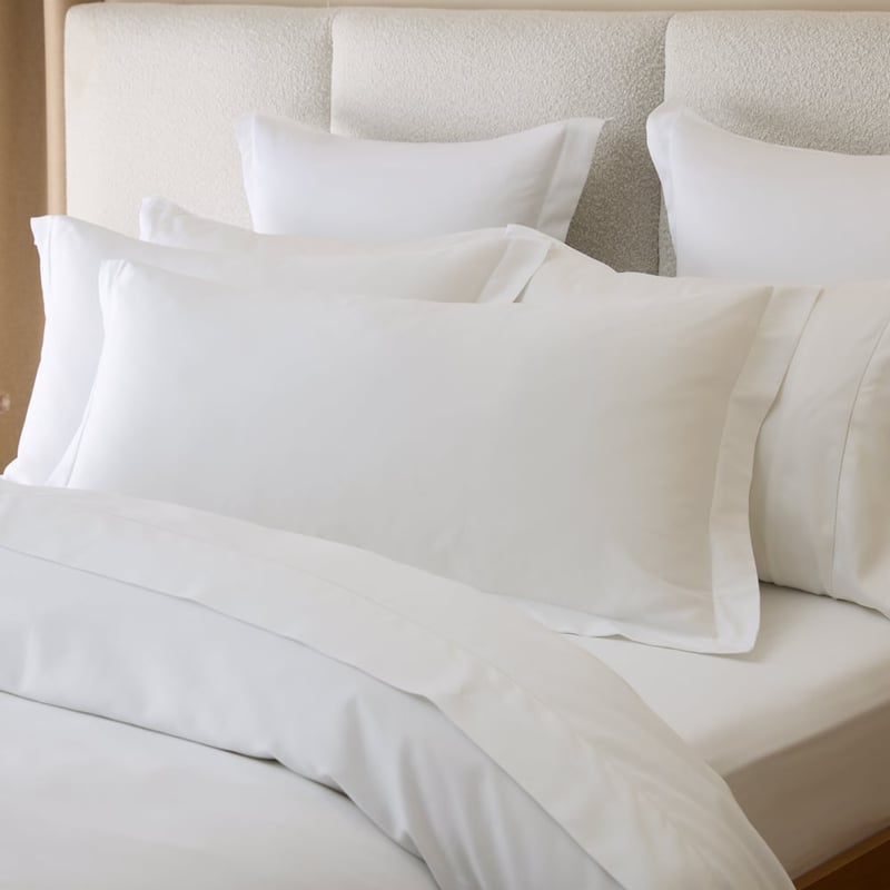 Giselle Egyptian Cotton White Pillowcases