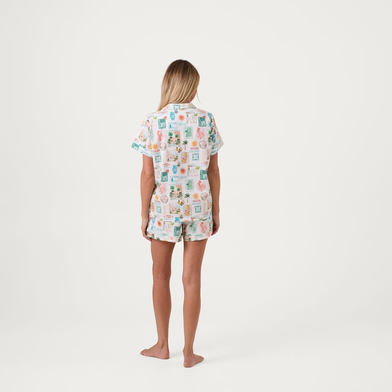 Womens Hotel Mirage Mineral Short Pyjama Set 