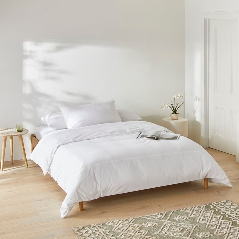 Stonewashed Cotton White Quilt Cover Separates
