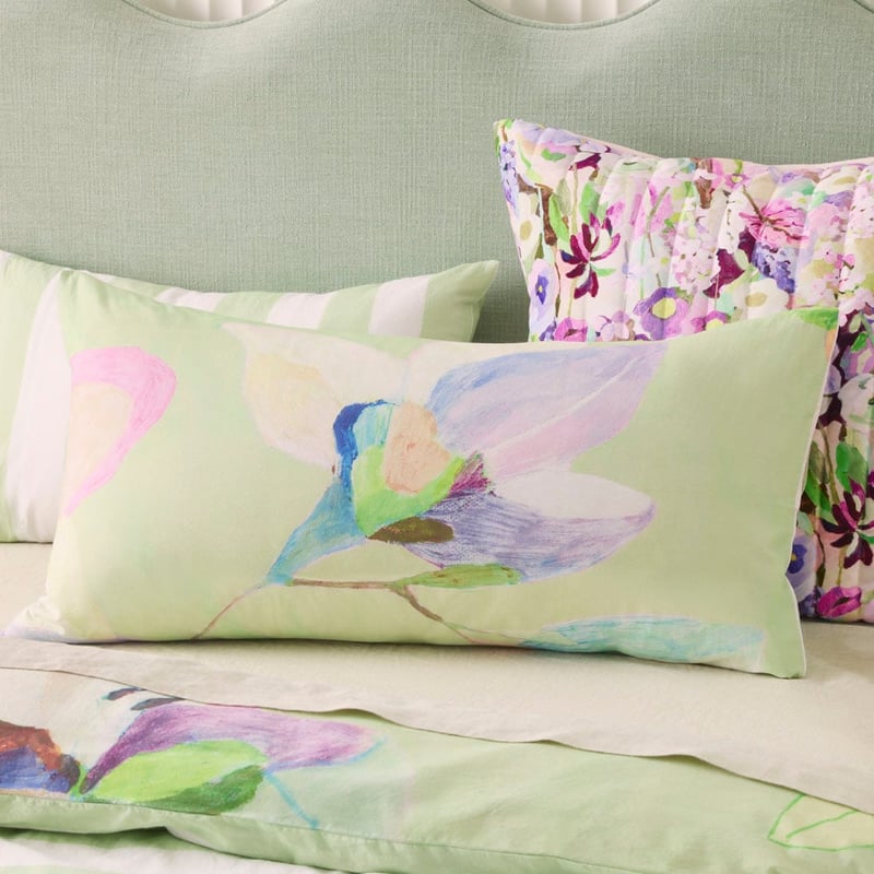 Jade Fisher Sweet Bay Magnolia Pistachio Green Quilt Cover Set + Separates