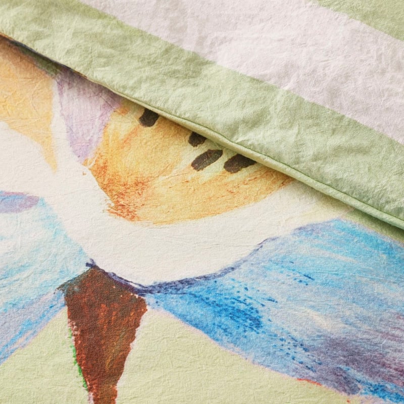 Jade Fisher Sweet Bay Magnolia Pistachio Green Quilt Cover Set + Separates